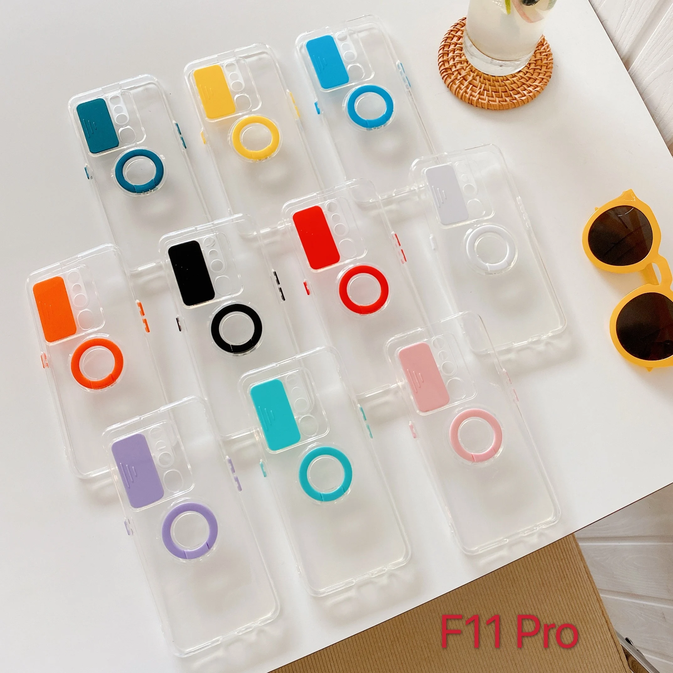 2021 Clear Silicon Ultra Thin Soft TPU Case For OPPO RENO5 lite 5Z F19 FINDX3 X3PRO X3 lite Ring stand  Phone Case mobile covers