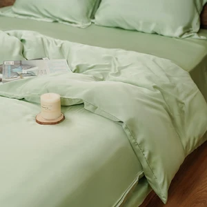Breathable Bamboo Bedding Set Luxury  Material BedSheet Sets Factory Wholesale