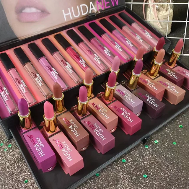 Hot selling Lipgloss With lipstick Set Matte Lipstick Waterproof Long Lasting Non Stick Vegan Makeup Gift 24 Pcs In One Box - Image 2