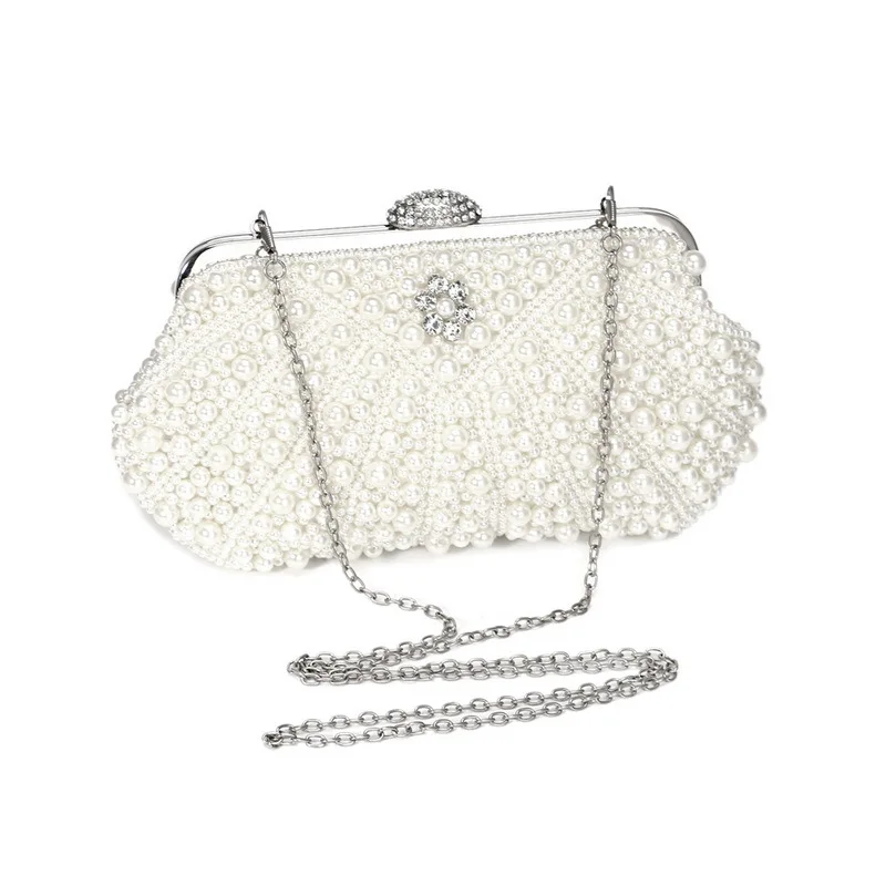 Omatta Evening Bag for Women Pearl Clutch Noble Beaded purse Tassel Bridal  Clutch wedding purses