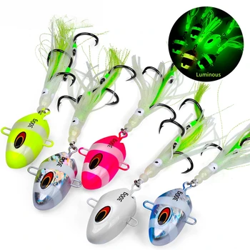Cheery 100g-300g Squid Hook Soft Octopus Lure Boat Fishing Bait Slow Jigging with Lead Head Deep Sea Fish Lure – Soft Lure – view 2