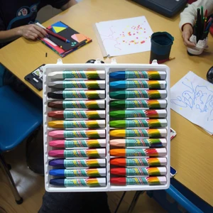 Children and School Painting Set Art Painting Multicolor Drawing Crayons 24 Colors Heavy Oil Pastel Colors