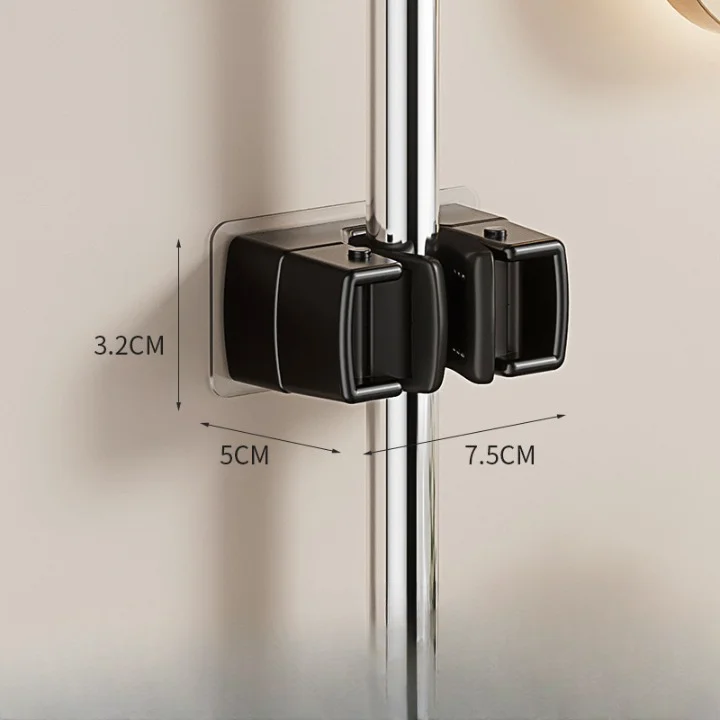 Hot Selling New Silicone Wall Mounted Modern Bathroom Storage Artifact Broom Hanger Strong Single Mop Hook for Tools Adjustable