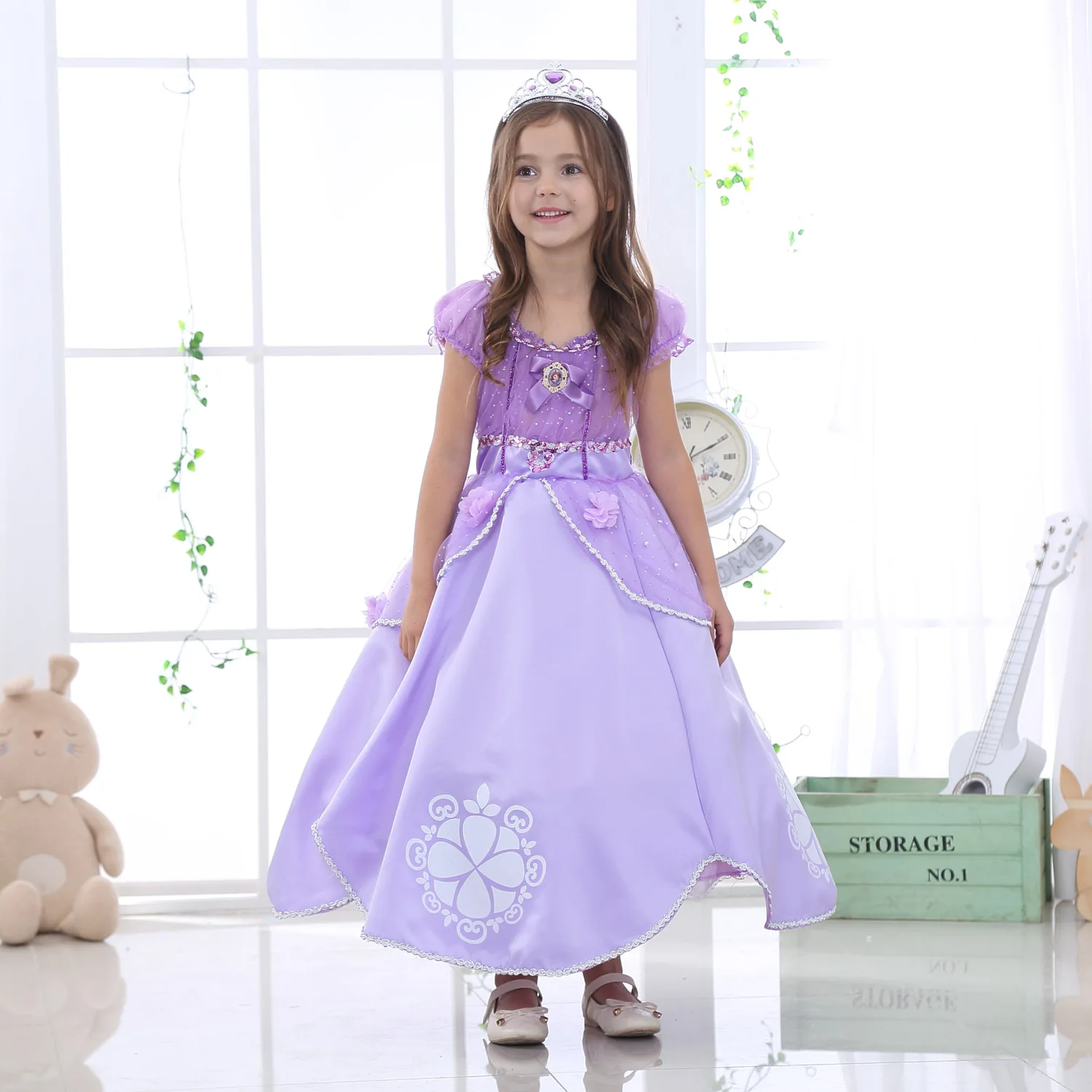 princess sofia party dress Sofia the First Inspired Dress, Princess Costume, Birthday Party Dress