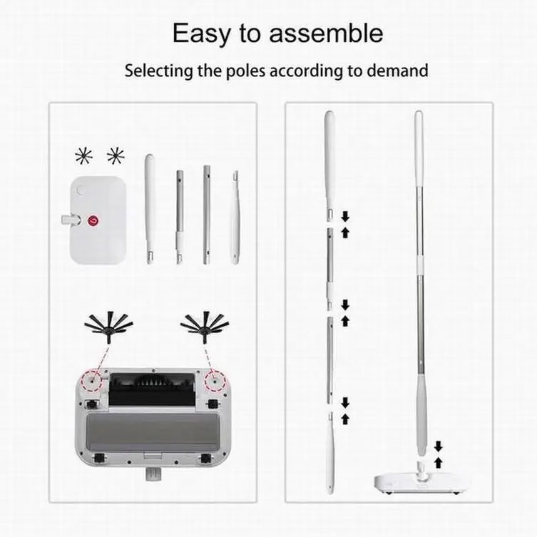 Oem Odm Sweeper Rechargeable Manual Electric Rotating Sweeper Rotating Electric Broom