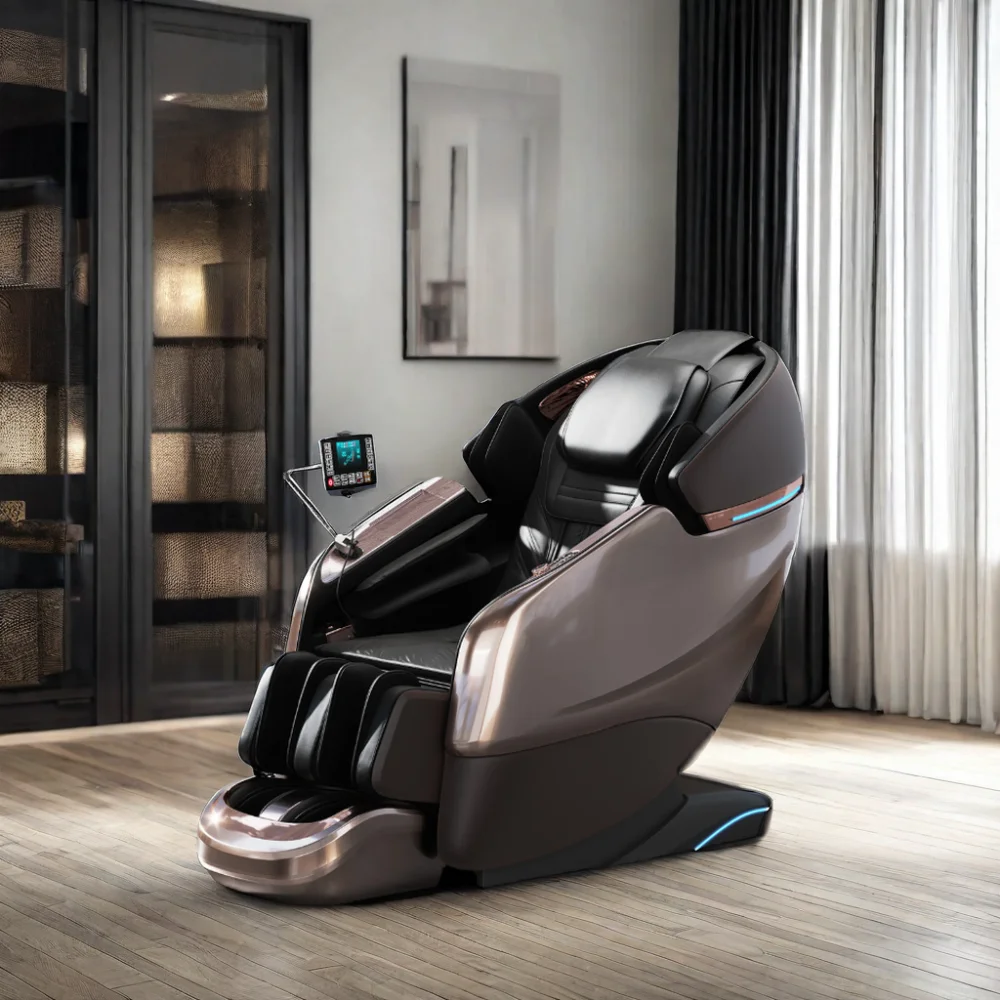 Ghế massage tự động ROBOTIC 4D trọng lực không của GUOHENG Ghế massage toàn thân cao cấp có chức năng kéo giãn SL Track
