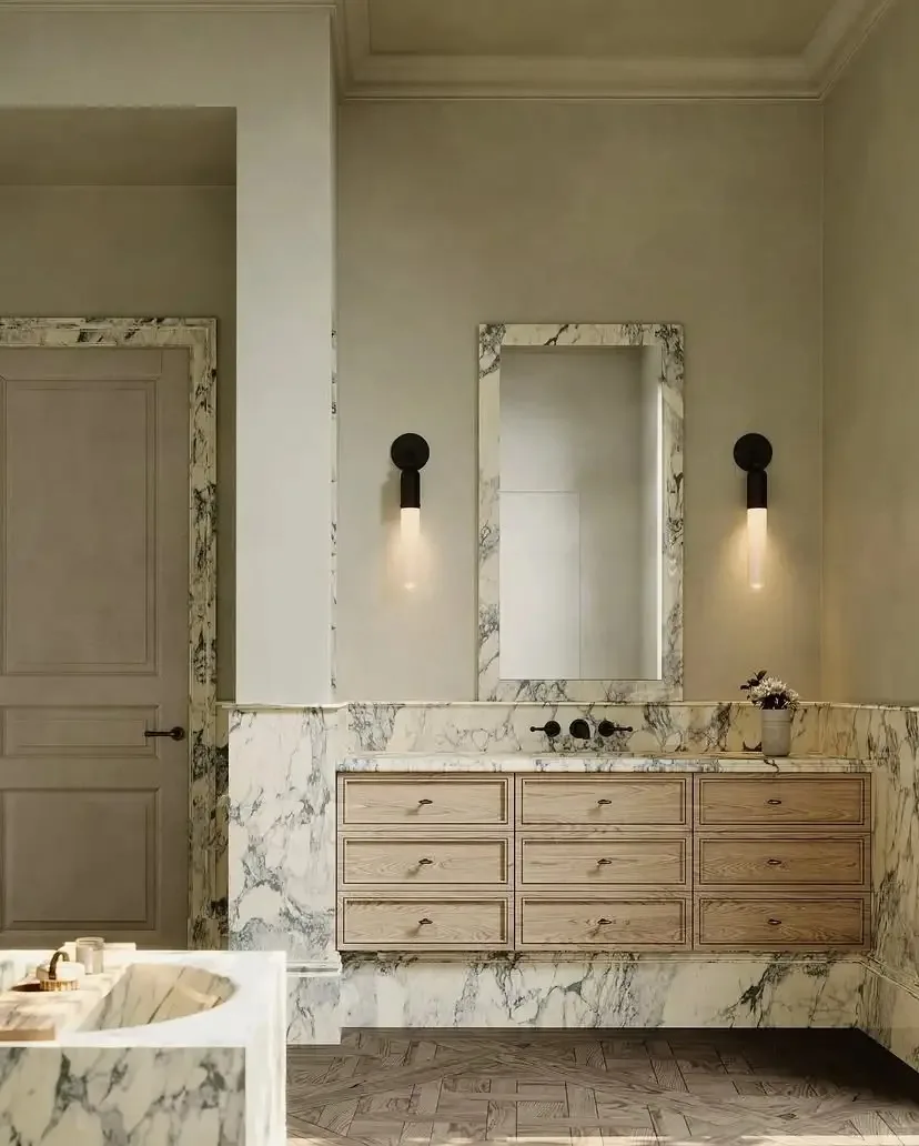 product premium calacatta green marble slab polished finish for villa apartment  hotel marble projects-2