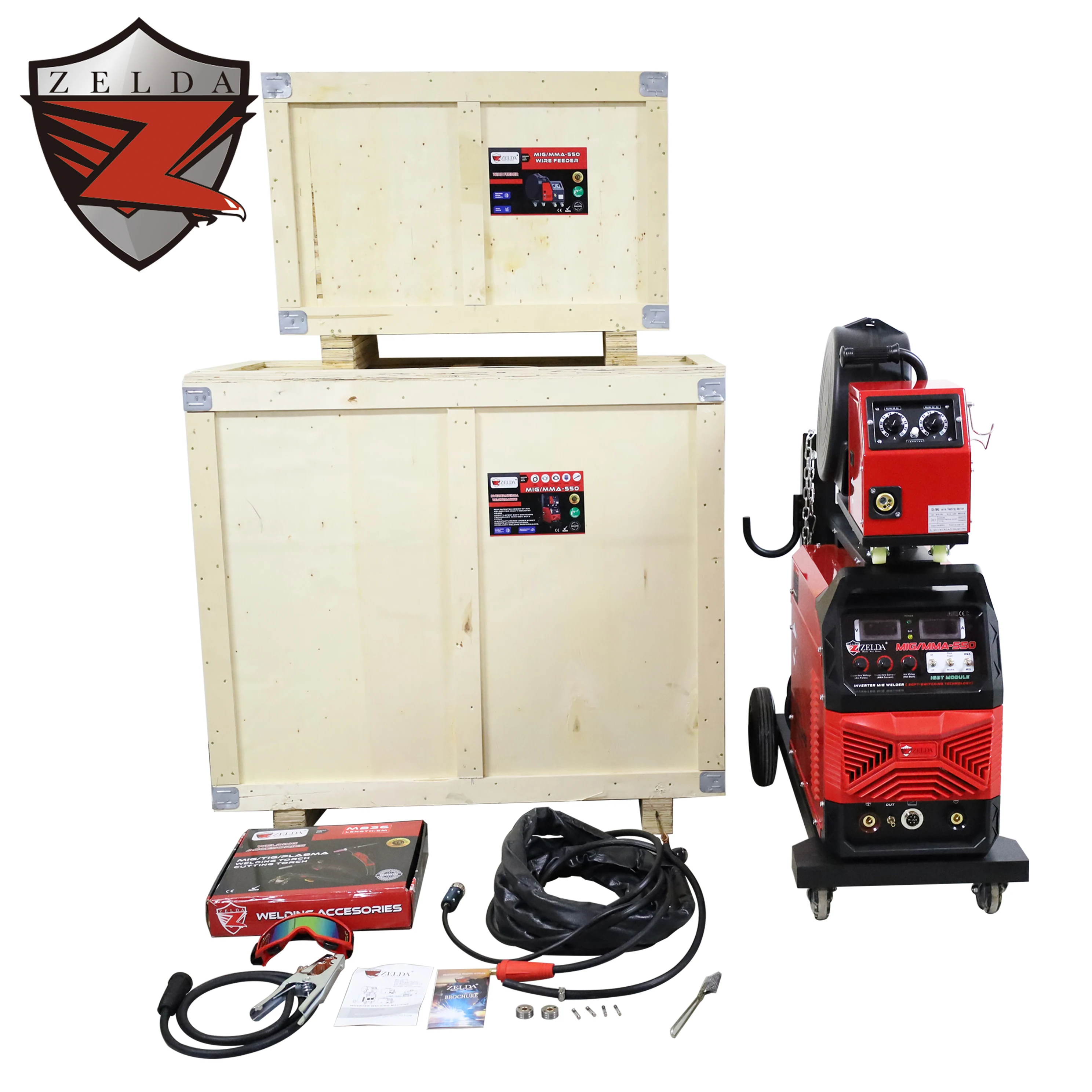 ZELDA Industrial Heavy-Duty 550 Amp MIG MMA Welding Machine