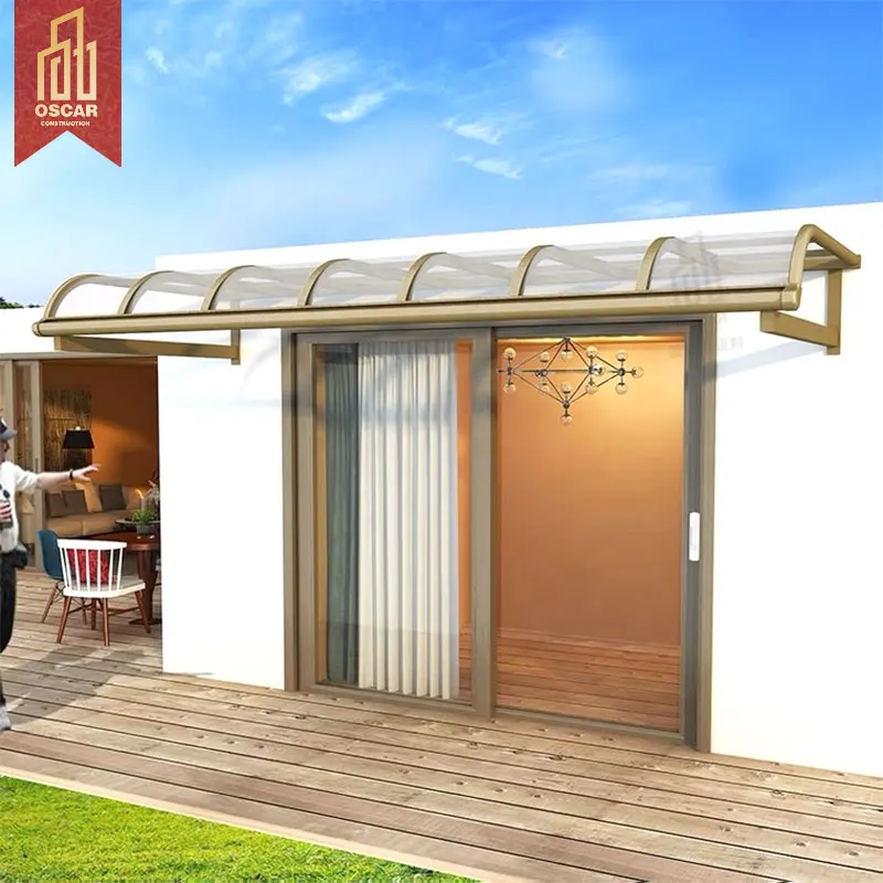 Sonnenschutz Vordcher Markisen schirm Sonnenschutz Aluminium Markise  Terrassen abdeckung Polycarbonat Dach Markise Baldachin