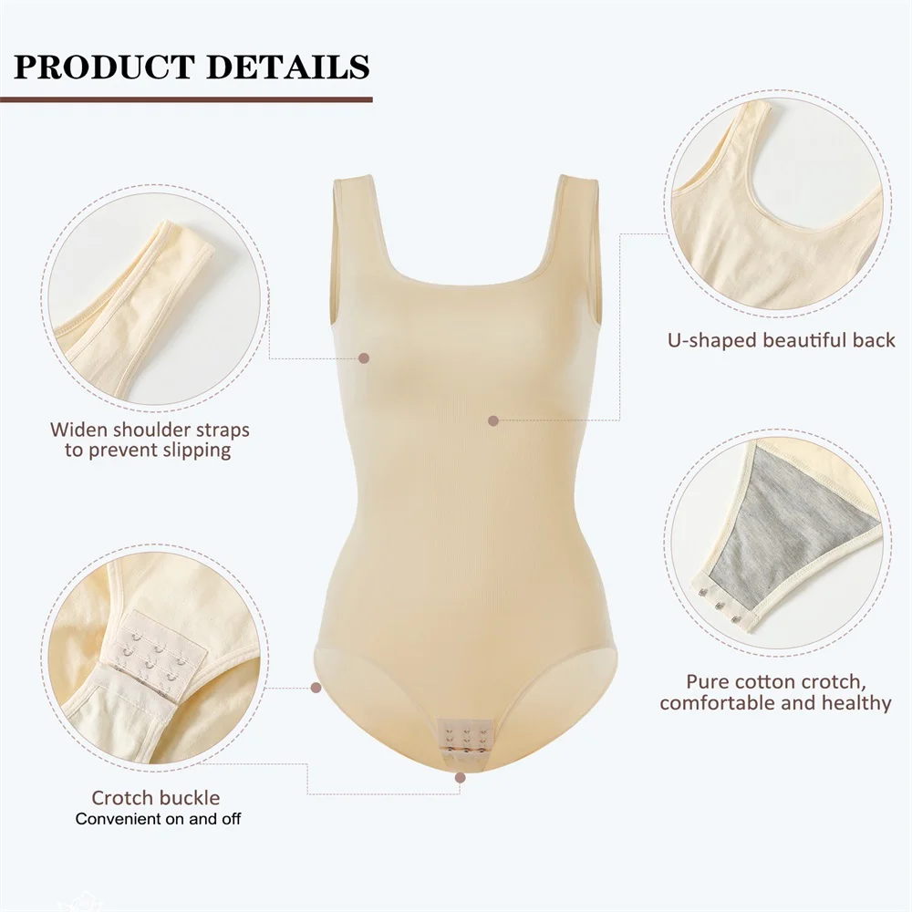 Custom Super Strong Gym Women Compression Panties Seamless Tummy Control Bodysuit Shapewear Underwear Waist Trainer Shaper manufacture