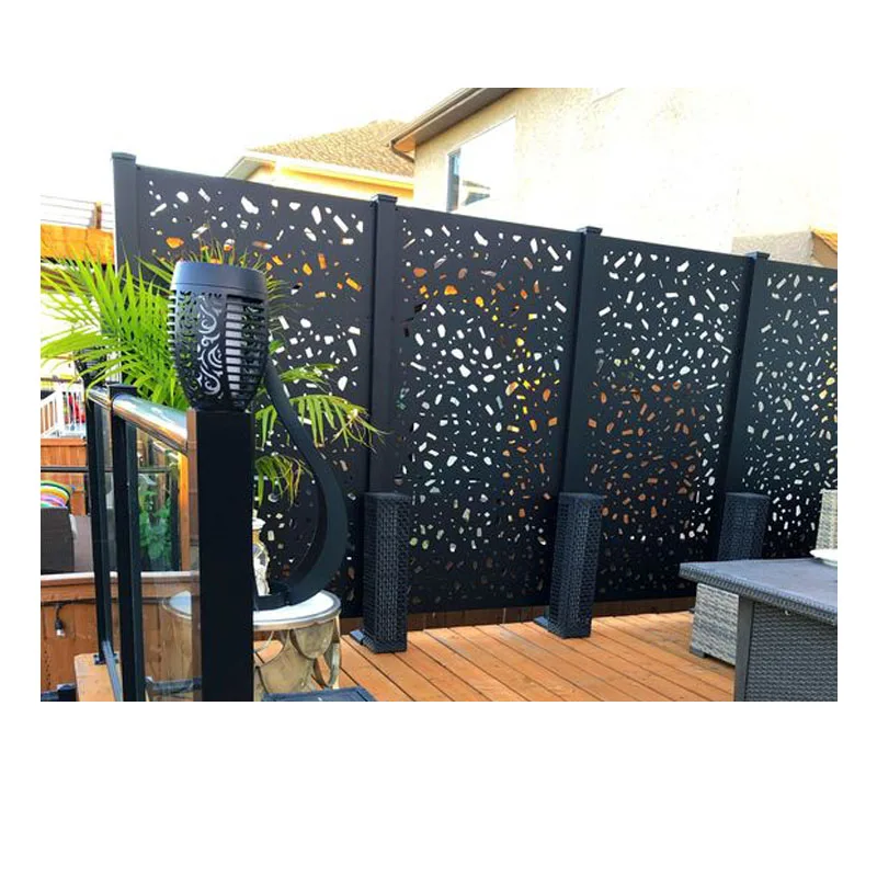 Custom Laser Cut Decorative Metal Screen Fence Garden Fence Indoor and Outdoor Screen Restaurant Decoration Partition