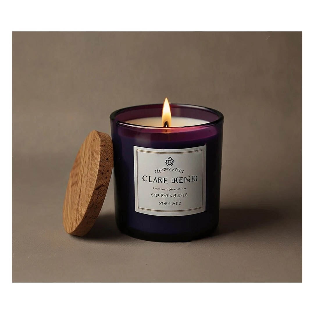 Custom Printing Self Adhesive Sheet Die Cut Waterproof Vinyl Warning Safety Scented Candle Sticker