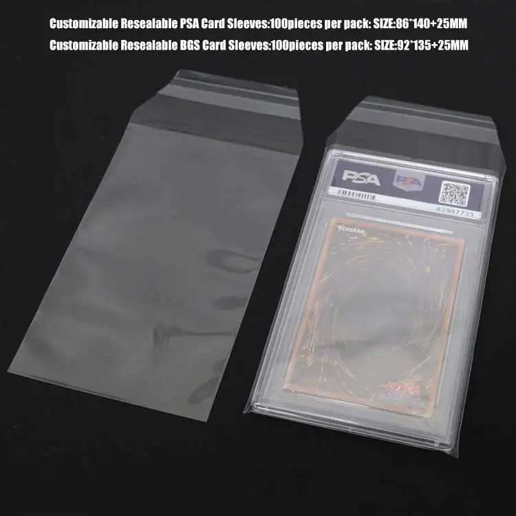 Usa Hot Sale Perfect Customizable Fit Graded Card Sleeves Resealable