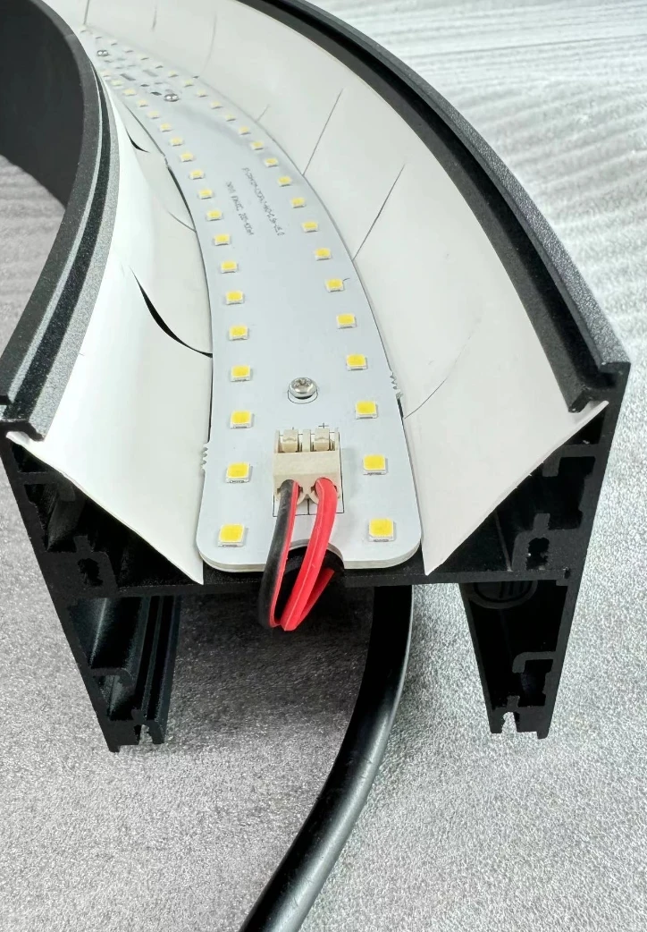CL102020 Modern Curved Pendant LED Light S Shape Curved SMD Linear ...