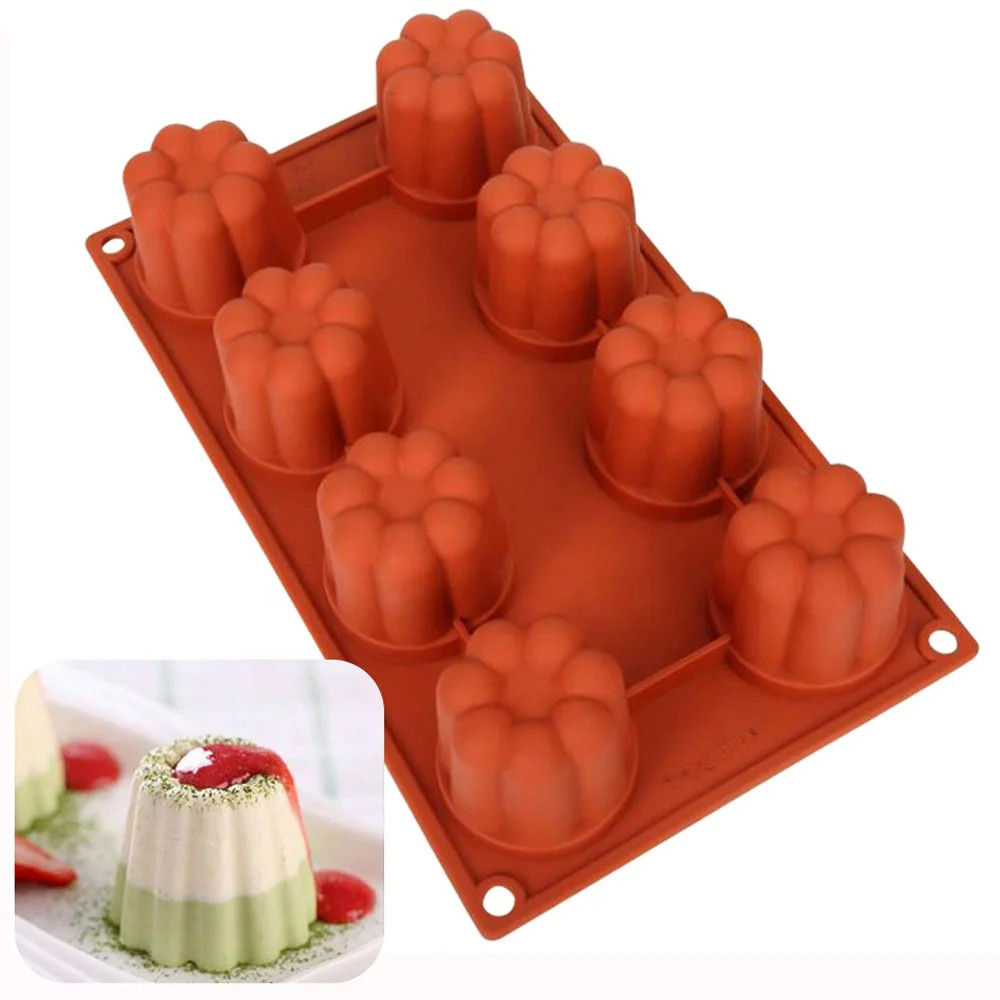 BAKER DEPOT Pack of 3 Heart Shaped Silicone Mould for Baking 6 Cavity Hearts  Handmade Soap