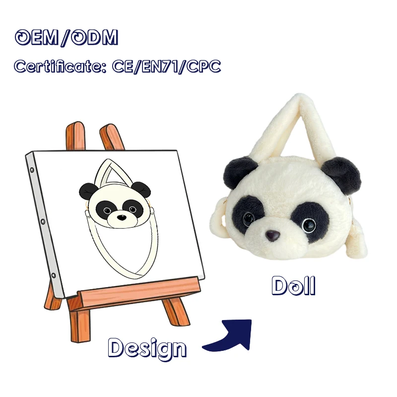 Low MOQ Custom Design Stuff Plush Doll Backpack Stuffed Animal Toys Plush Backpack Custom Plush Bag Custom Plush Backpack
