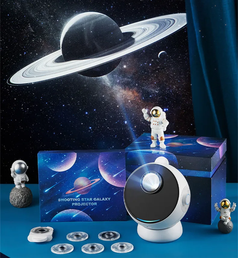 12 In 1 Shooting Star 3d Visual Wireless Galaxy Star Projector Speaker ...