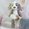 Embossed color blocking dog unstuffed