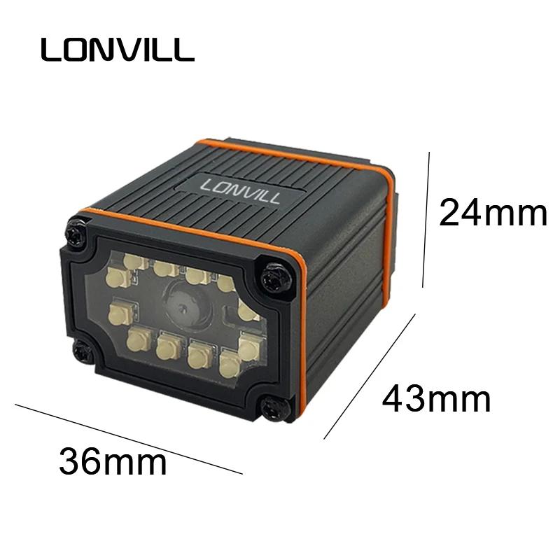 LONVILL Customized Barcode Scanning Conveyor Wired 2D Industrial Automatic Fixed Mount High Speed Code Scanner
