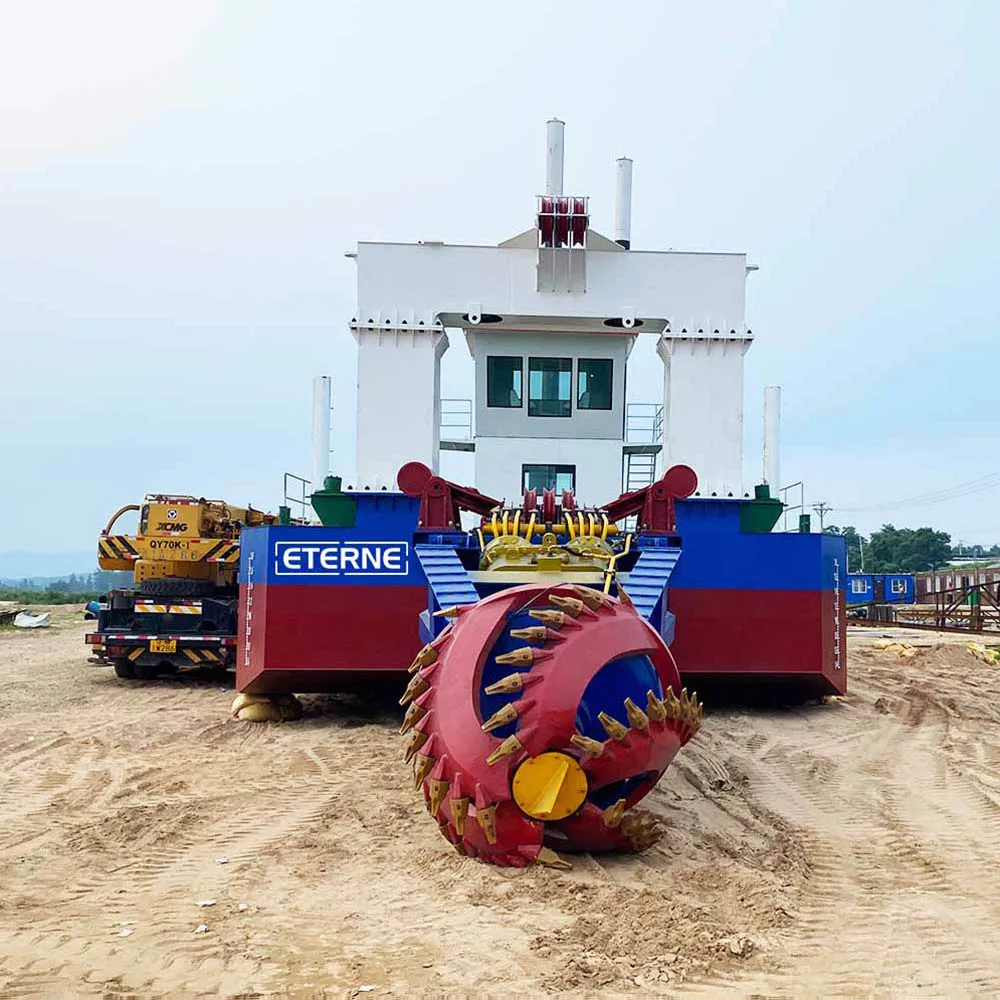 Motor Engine-Sand Pump Hopper Trailing Suction Hopper Bucket Backhoe Suction Cutter Dredger Machine River Ship Vessel Boat