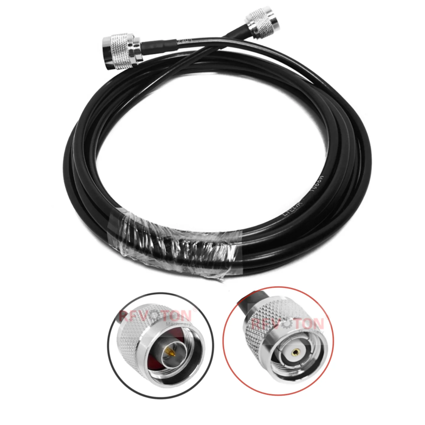 N Type Male Plug to RP TNC Male Plug Connector for RG58 ALMR195 ALMR200 RG223 ALMR240 Cable RF Extension Antenna Cable Assembly