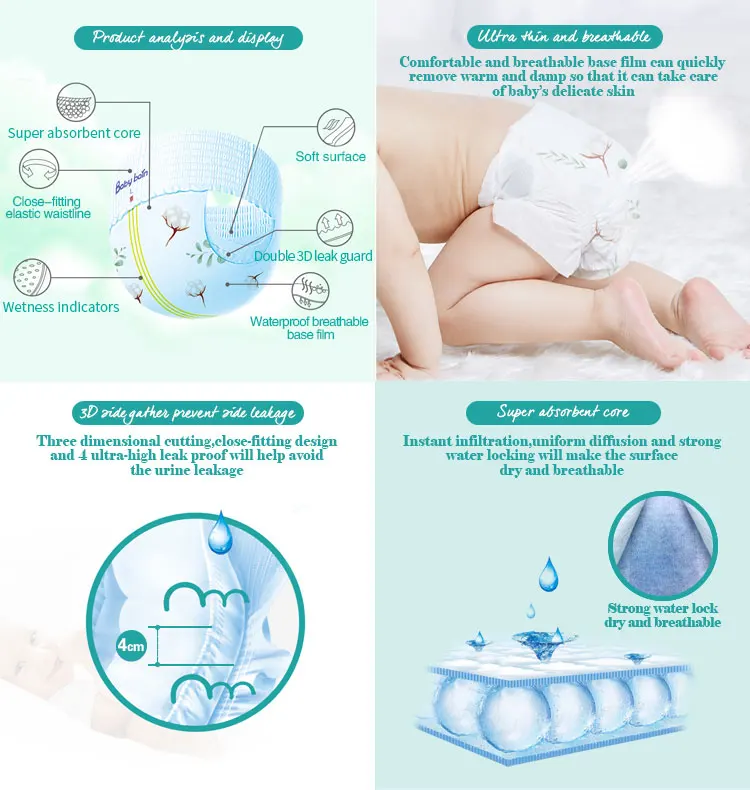 High Quality Baby Diaper Pants Wholesale Private Label Ecological Baby