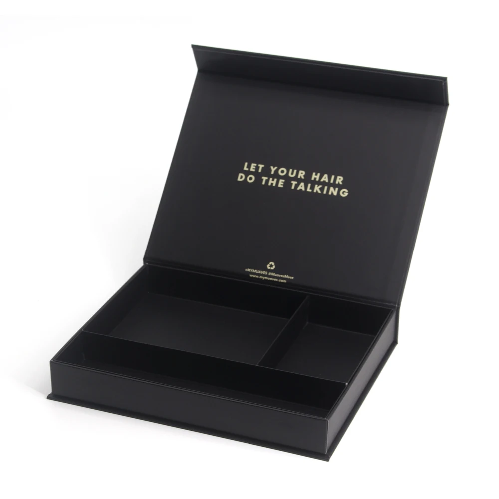 Custom Cardboard Magnetic Comparted Gift Box with 4 Compartments