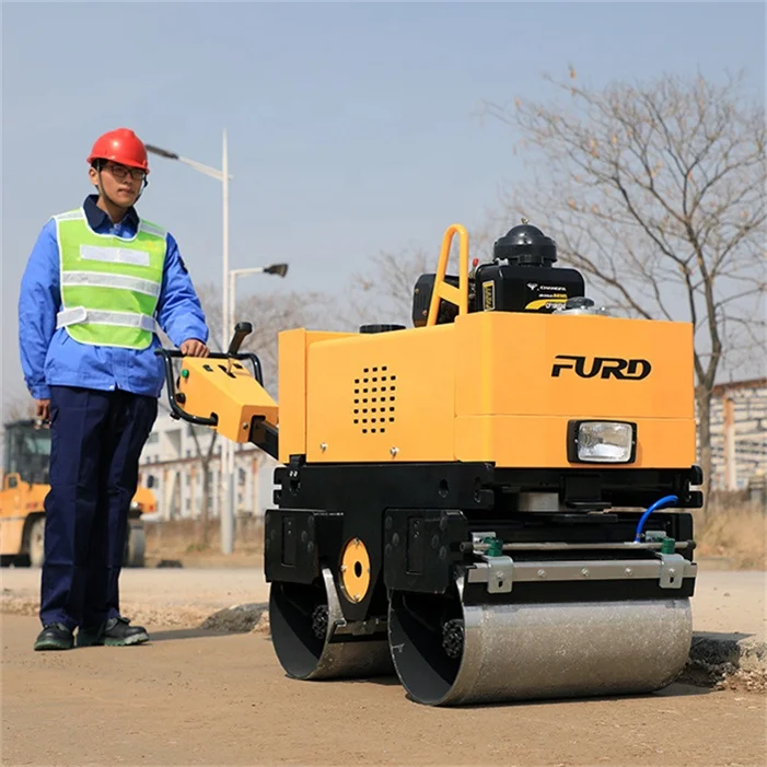 Tennis Court Compaction Small Vibratory Hand Roller Compactor