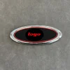 Insignia negra + calavera roja
