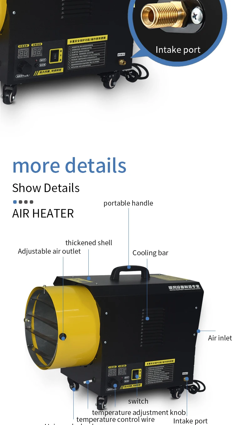 Industrial Gas Heater, 30KW, 220-240, Natural Gas - detail 14