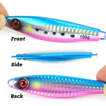 Tuolu New Product Metal Lure Jig Artificial Hard Bait Bionic Sea Fishing Bass Jig No Hooks Wholesale – Metal Jig – view 3