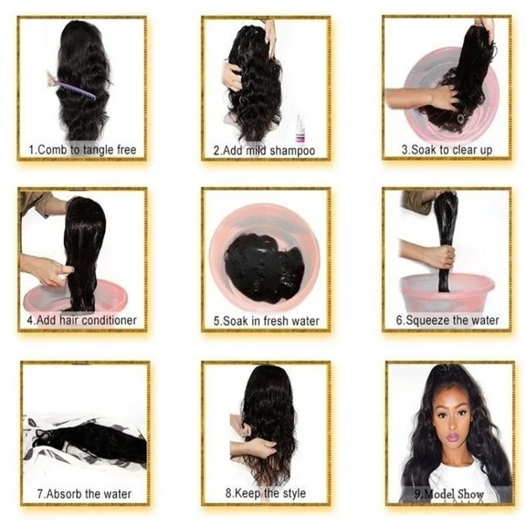 virgin brazilian hd full lace frontal wigs natural transparent lace front human hair wig for black women