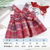 JK skirt - red plaid with drawstring