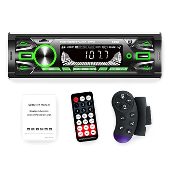 1din 2 usb fm remote control single din car music player kit bluetooths mp3 player car mp3 player