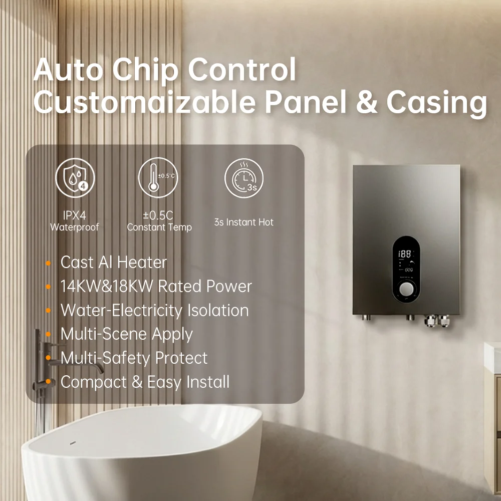 Fengt 18KW 240V Smart Constant Temperature Mode Instant Electric Water Heater for Hotel Apartment comercial use supplier