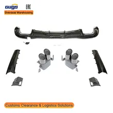 GUGO 2021-on W223 S-CLASS Luxury Benz Car Bumper Front Lip Rear Diffuser Exhaust Tips Upgrade Barbos Model New Condition TT