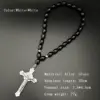 Silver plated-Black beads