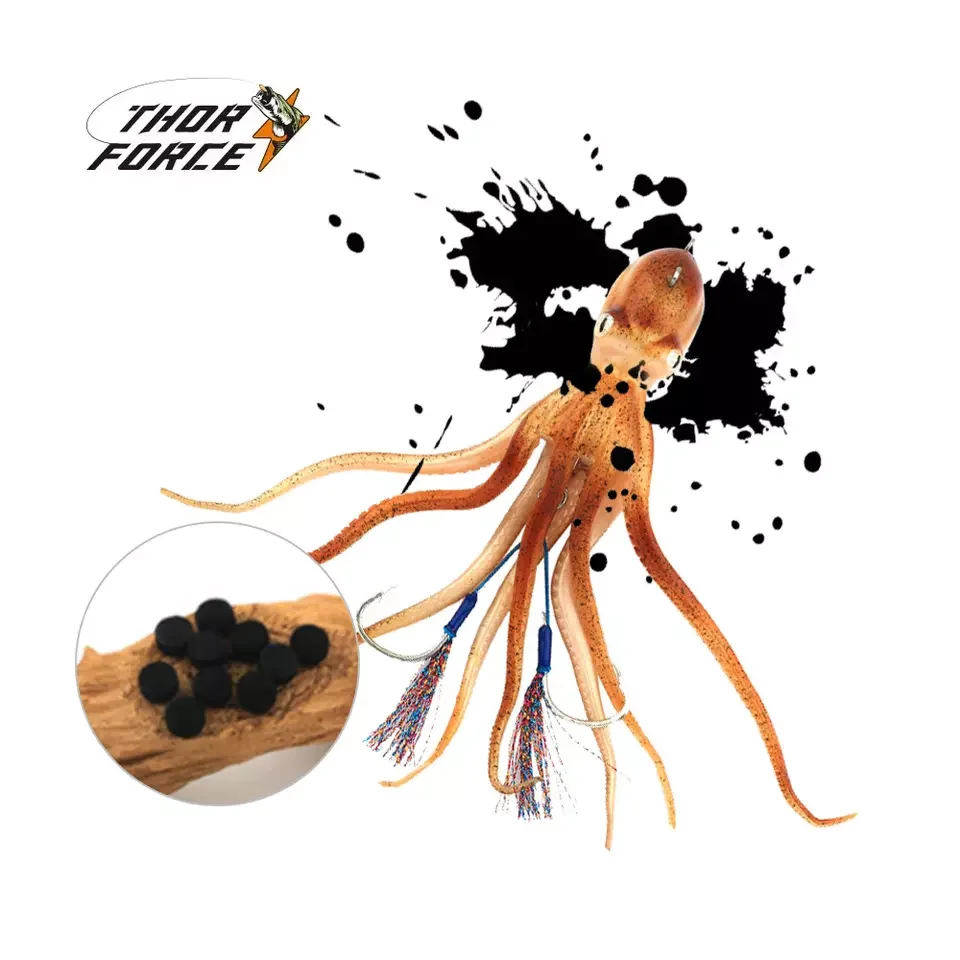 Artificial Swimbait Tuna Lures Jig Elastic Rubber Squid Skirts Soft