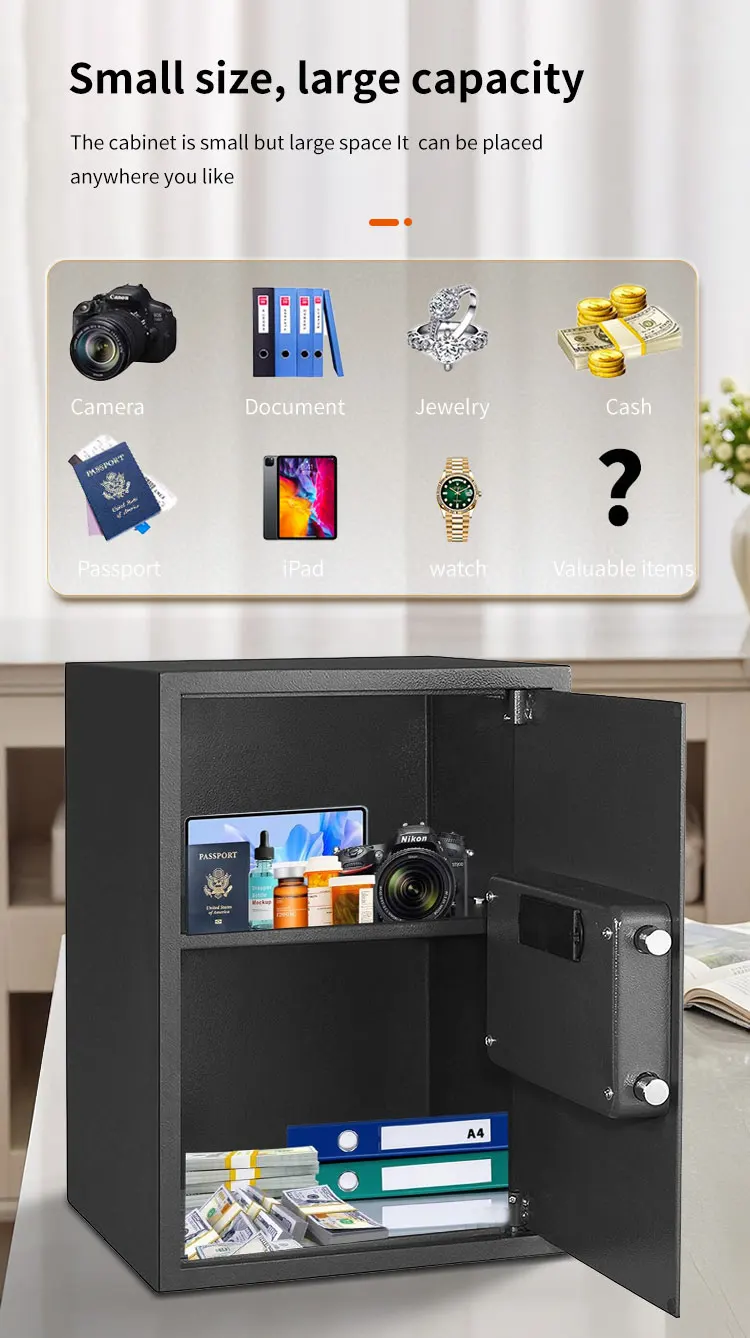 CEQSAFE Many Color Style Blue Fire Protection Secure Deposit Fingerprint Safe supplier