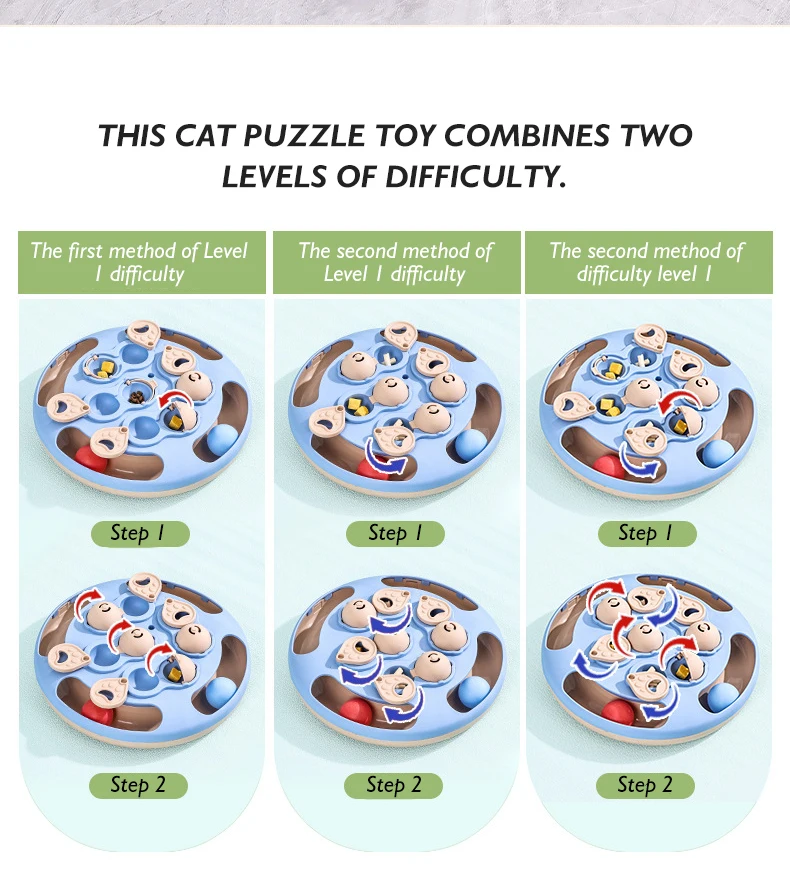 Hot Multifunctional Puzzle Cat Toy with Food Hiding Function Ball and Feather Interactive Toy for Cats and Dogs Pet Products details