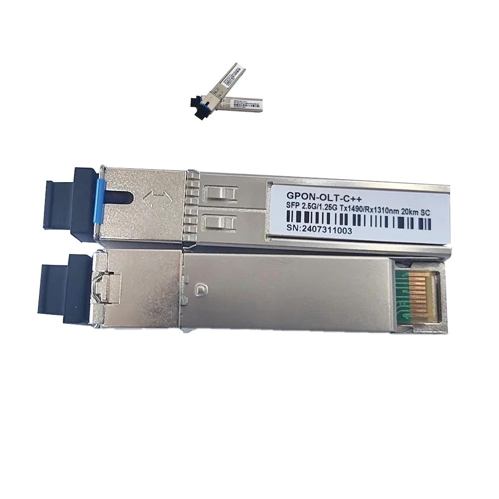 Cheaper suitable for ZTE mikrotik   GPON OLT PON SFP Module C+/C++/C+++ 2.5/1.25Gbps PON Optical Transceiver