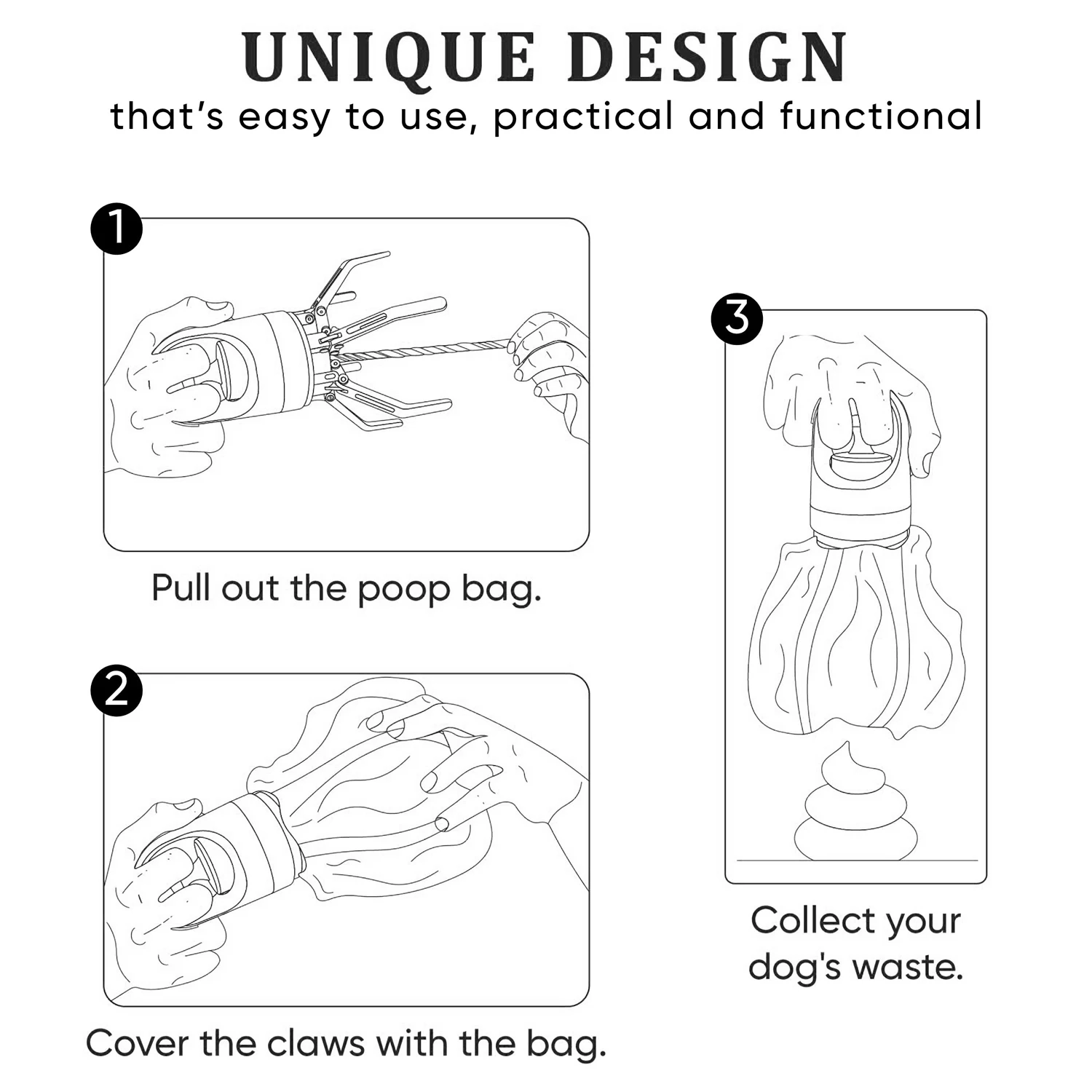 Wholesale Outdoor Travel Walking Portable Poop Applicators Scooper With