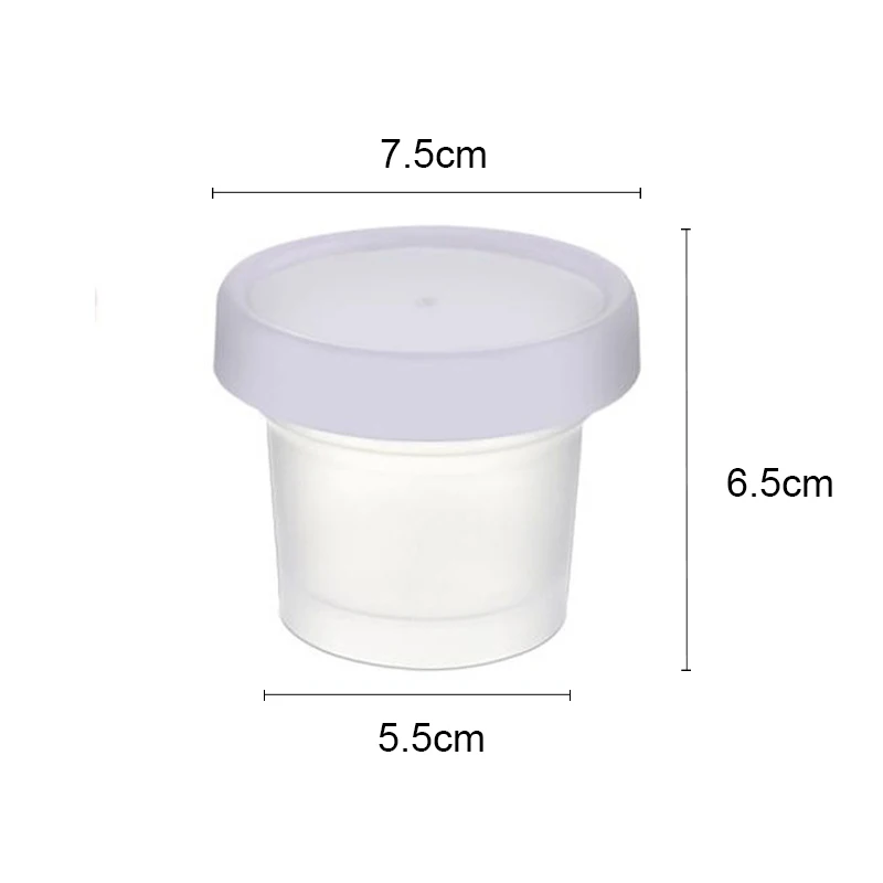 100ml Disposable Food Grade PP Plastic ice cream cup with lids yogurt pudding jelly mousse packaging box