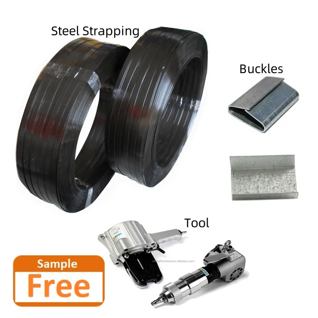 First Steel Cold Rolled High Tensile Strength Q235 SS400 A36 Steel Strapping Band Strips Hs Code 32x0.8mm