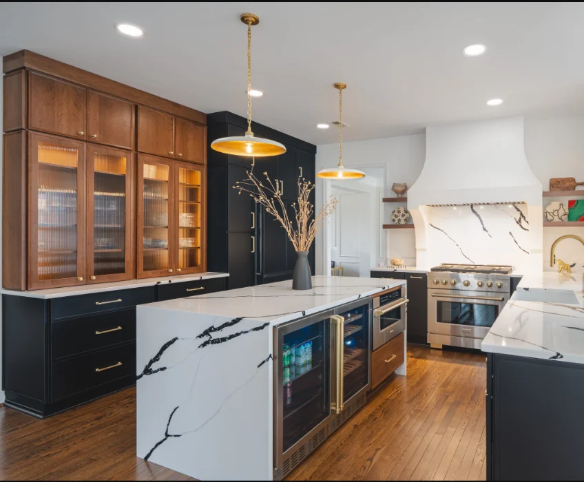 Luxury Classic Solid Cherry Wood Kitchen Cabinets - Custom Modular ...
