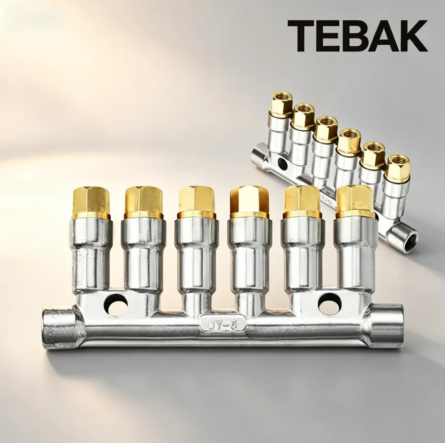 1-10 Way Piston Divider Valve T8618, Oil Manifold Block for Central Lubrication System