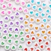 mixed color heart white back