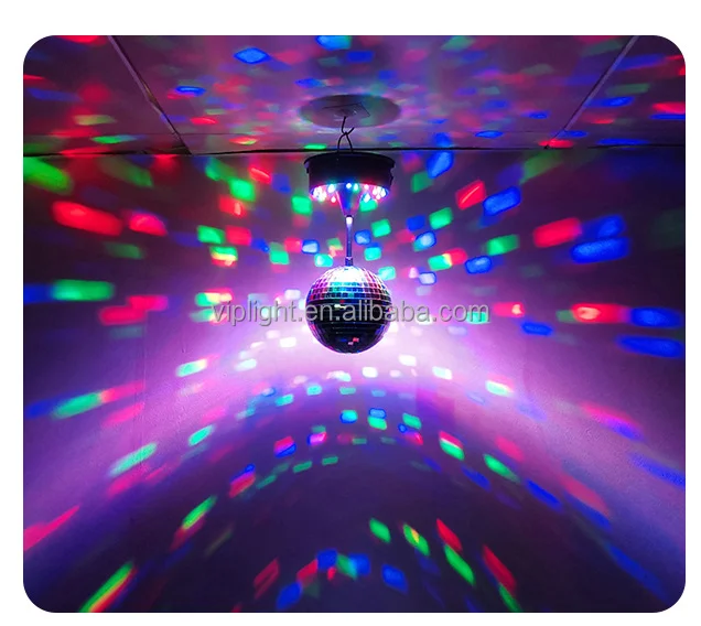Lhnjkmgry Lumières de Moteur de Boule Disco Rotative avec