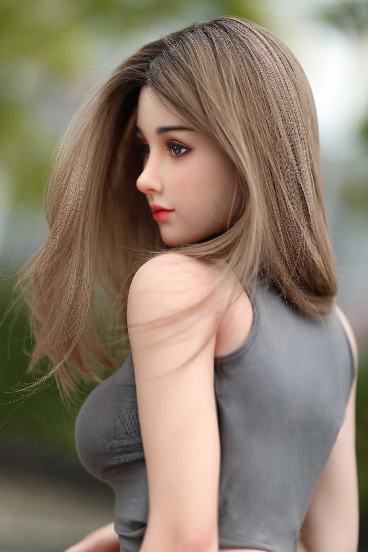 Real Silicone Robot Wife Adult Doll with AI Light Skin Head - Image 8
