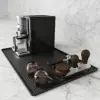 2-in-1 coffee machine tamper pad-black